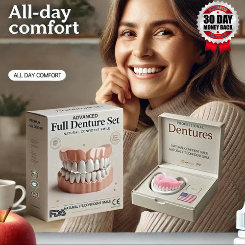 NESLEMY™-🦷Advanced Customized Full Denture Set🦷 (⏰Limited time discount last 30 minutes⏰)