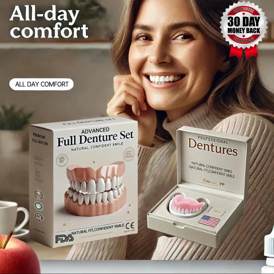 NESLEMY™-🦷Advanced Customized Full Denture Set🦷 (⏰Limited time discount last 30 minutes⏰)