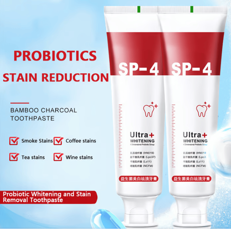 Probiotic Whitening Toothpaste-Removes Years of Stains