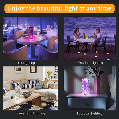🔥Last Day 50% OFF 🎁Touching Control Rose Crystal Lamp